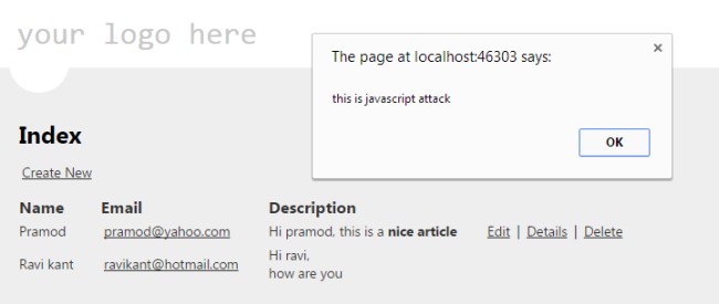 Page at LocalHost